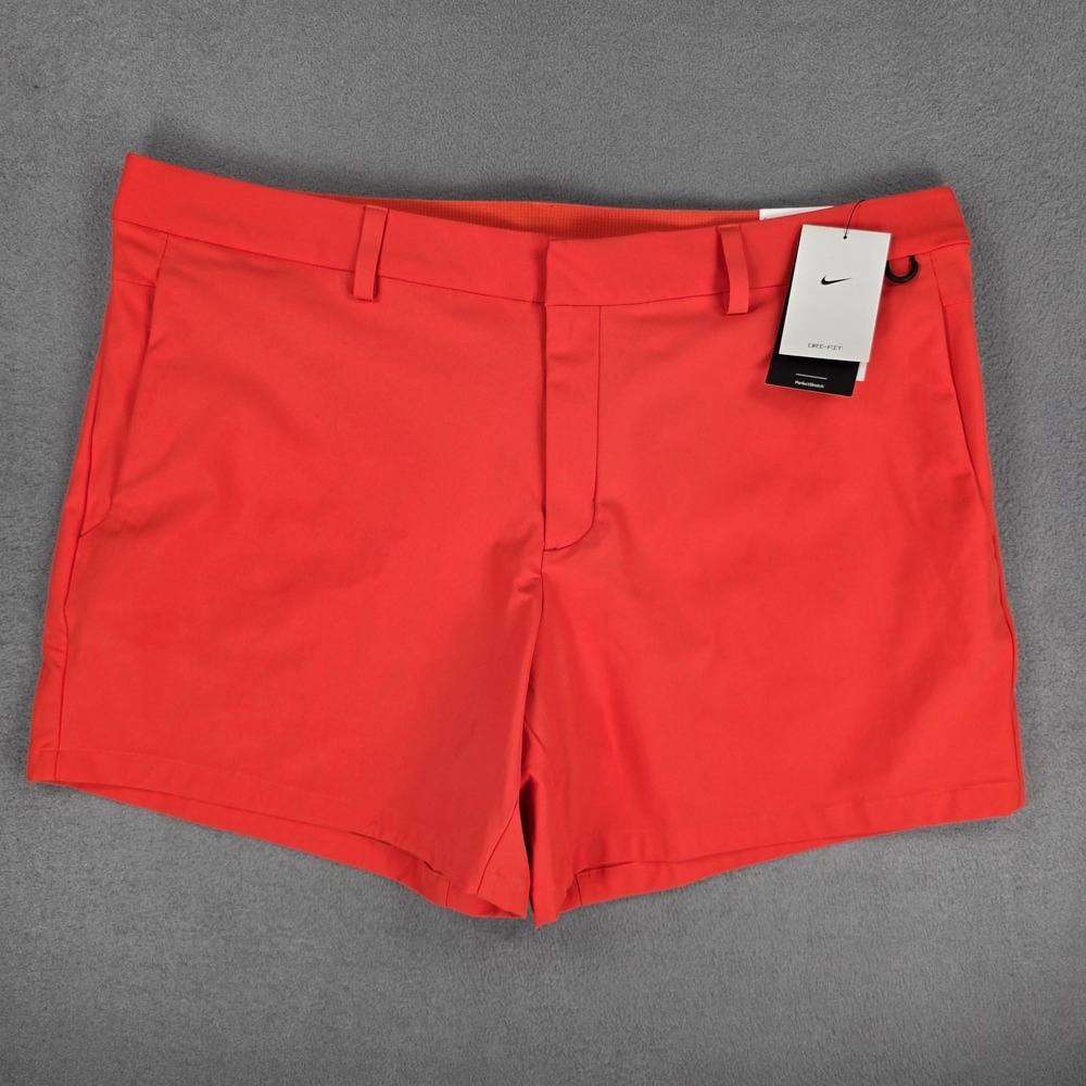 Nike Dri-FIT 24.7 Shorts Mens 40 Orange 6 Inch Standard Fit Stretch Training NWT